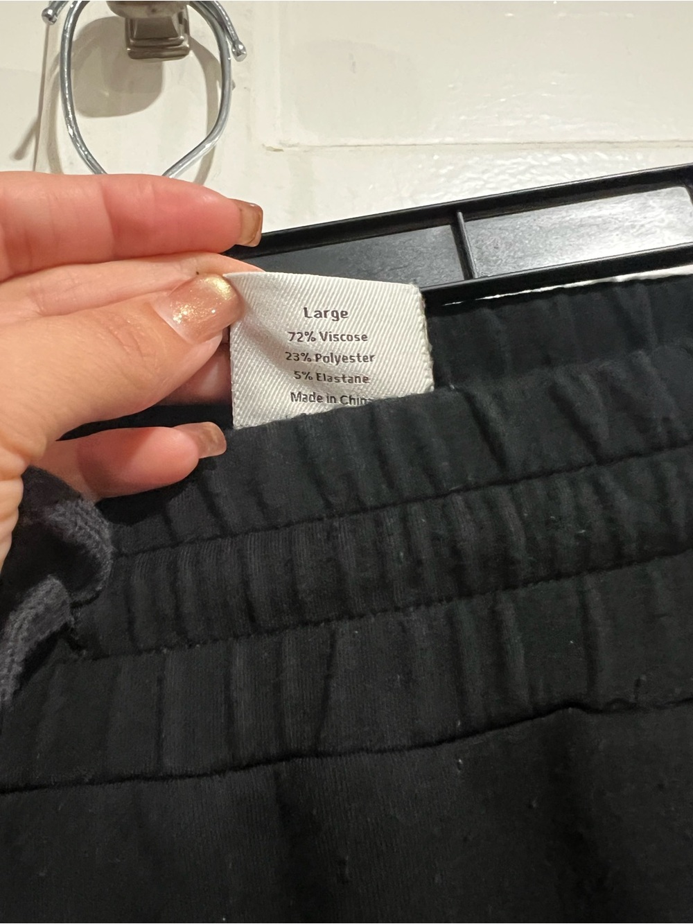 Varley Black Zip-Neck Pull-On short set - Picture 5 of 5